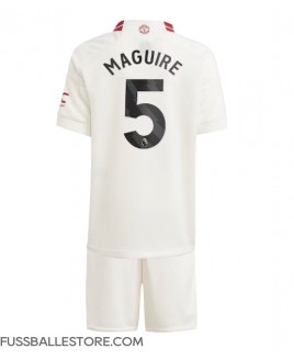 Günstige Manchester United Harry Maguire #5 3rd trikot Kinder 2023-24 Kurzarm (+ Kurze Hosen)